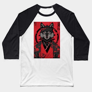 Kimono Wolf Baseball T-Shirt